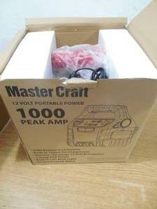 lot 65 image: Mastercraft 4-in-1 1000-Amp Power Station with Air Compressor