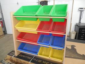 lot 112 image: 12 BIN TOY BOX ORGANIZER
