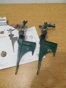 lot 129 image: Orbit Zinc Green Partial-Circle and Full-Circle Sprinkler Head (2-Pack)
