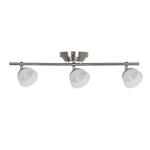 lot 27 image: Hampton Bay Madison 3-Light LED Directional Track Fixture, Satin Nickel Finish