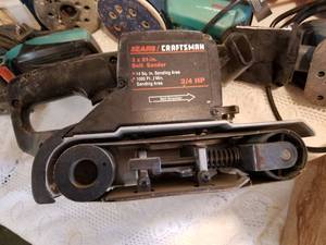 lot 51 image: Collection of Power Sanders and Planer  Craftsman  Rigid  Bosch