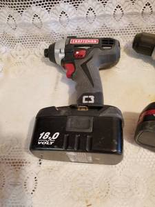 lot 53 image: Collection of Craftsman Power Drills and Lamps