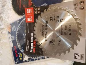 lot 80 image: Assorted Circular Saw Blades  Tool Shop  Bosch  CMT