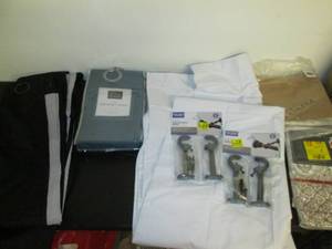 lot 32 image: Curtains & Hardware (Valances & 63...