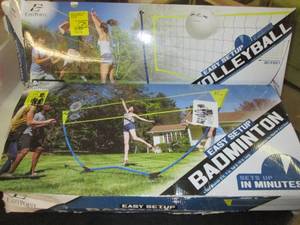 lot 35 image: Volleyball & Badminton Nets Open B...