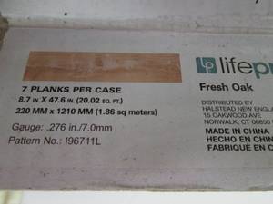 lot 72 image: 2 Cases of Lifeproof Vinyl Plank Fl...