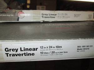 lot 76 image: 2 Cases of Vinyl Self Stick Floorin...