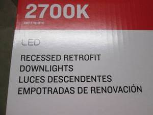 lot 4 image: 3 Cases LED Recessed Retrofit Downl...