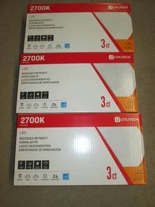 lot 6 image: 3 Cases LED Recessed Retrofit Downl...