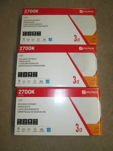 lot 7 image: 3 Cases LED Recessed Retrofit Downl...