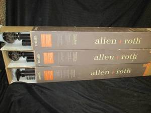 lot 16 image: Allen  Roth Drapery Rod Set (3 Pcs...