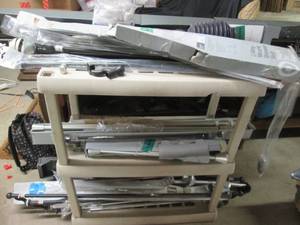 lot 95 image: Sterilte 3 Tier Rack With Contents ...