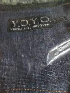 lot 98 image: Y.O.Y.O. Mid-Waist Stretch Denim Ja...