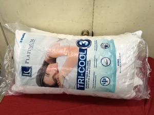 lot 187 image: LC Platinum King 2 Pk Pillows,Retail $26.99