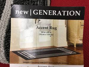 lot 192 image: New Generation Accent Rug 30 in. x 45 in., Retail $14.99