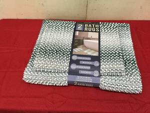lot 223 image: Nubby Spa 2 Pk Bath Rugs, Retail $16.99