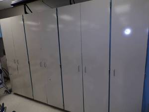 lot 51 image: Wall of upright Cabinets