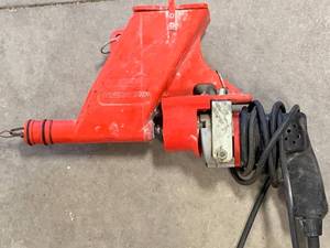 lot 9 image: Quick Point Mortar Gun w Milwaukee Drill $379 Retail