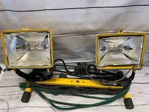 lot 12 image: Dual Halogen Light with Extra Cord