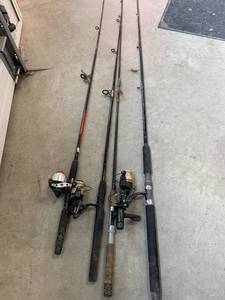 lot 45 image: Lot of 4 Fishing Rods