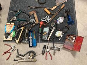 lot 55 image: Large Lot of Tools & 5 Gallon Bucket