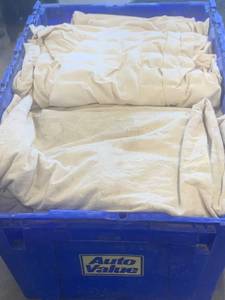 lot 66 image: Large Tote Full of Drop Cloths