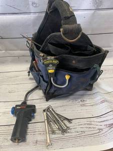 lot 70 image: Toolbag with Tools including Craftsman Wrenches & Mag Torch