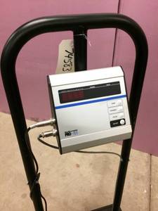 lot 14 image: MSRP $1200 Health O Meter Pro Plus MEDICAL PROFESSONAL Digitial Bariatric 500lb Capacity Platform Scale with Hand Rail - Excellent Working Condition