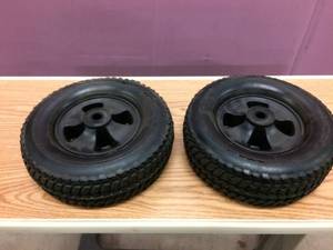 lot 61 image: WHEELCHAIR WHEELS - GREAT TREAD