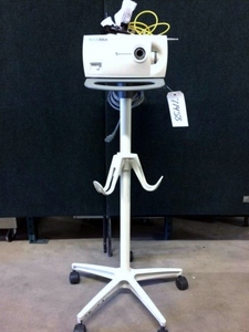 lot 75 image: WOW MSRP $3200 Welch Allyn CL 300 Surgical Illuminator Headlight W Light Source Headgear & Mobile Stand For Doctors, Veterinarians & More - Excellent Working Condition