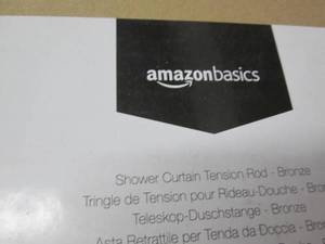 Shower Curtain Rod open box...