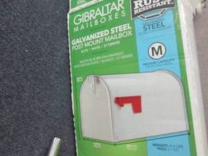 Gilbralter Medium White Mail Box...
