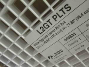 7 Lithonia Lighting White Eggcrate ...
