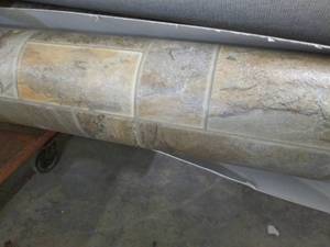 Roll of 10 ft Wide Vinyl Flooring...