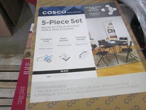 Cosco 5 pc Set Black Table & Chair ...
