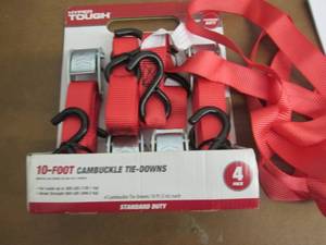 4 Cambuckle Tie Down Straps...