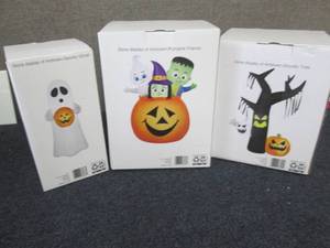 3 Airblown Halloween Displays...