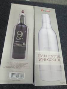 2 Stainless Steel Wine Coolers...