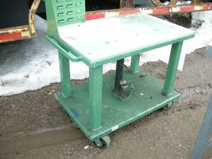 lot 56 image: Ecoa Heavy Duty Rolling Hydraulic Lift Table