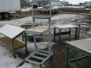 lot 64 image: Heavy Duty Rolling Rack