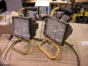 lot 149 image: Pair Shop Lights