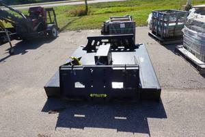 lot 18 image: Brand New Universal Mount Bobcat Skid Loader Skid Steer 72 Brush CutterBrush Hog With Push Bar