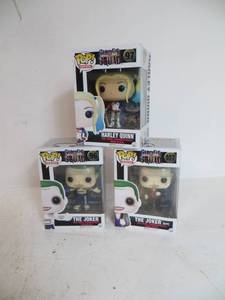 lot 17 image: 3 Funko Pop Suicide Squad Vinyl Figures