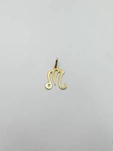lot 35 image: 14K Gold M Charm