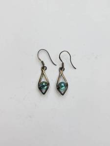 lot 41 image: Sterling Silver Earrings with Blue Stones