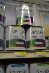 lot 1341 image: (3) Valspar Pristine Quarts  Satin Interior  18540 White, Tintable