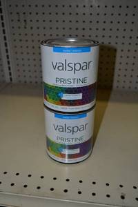 lot 1351 image: (2) Valspar Pristine Quarts  Matte Interior  18505 Pastel Base, Must Be Tinted