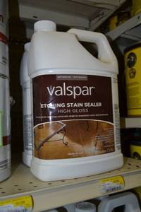 lot 1390 image: (2) 1 Gallon Valspar InteriorExterior Etching Stain Sealer, High Gloss