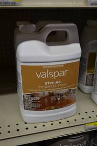 lot 1391 image: (2) 1 Gallon Valspar InteriorExterior Etching Concrete Stain, Tan 82070
