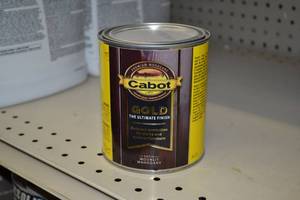lot 1421 image: Cabot GOLD Satin Stain Quart Exterior   Moonlit Mahogany #3473